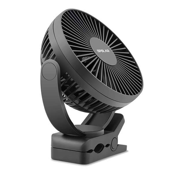 The Portable USB Clip Fan with 5200mAh Battery