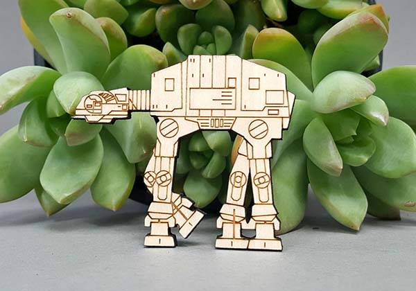 Handmade Wooden Star Wars Fridge Magnets