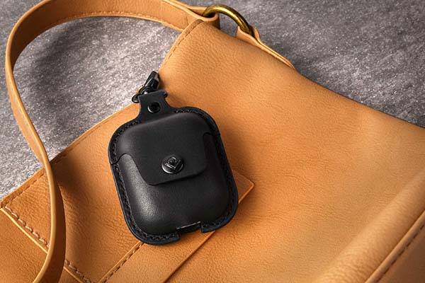 Twelve South AirSnap Leather AirPods Carrying Case