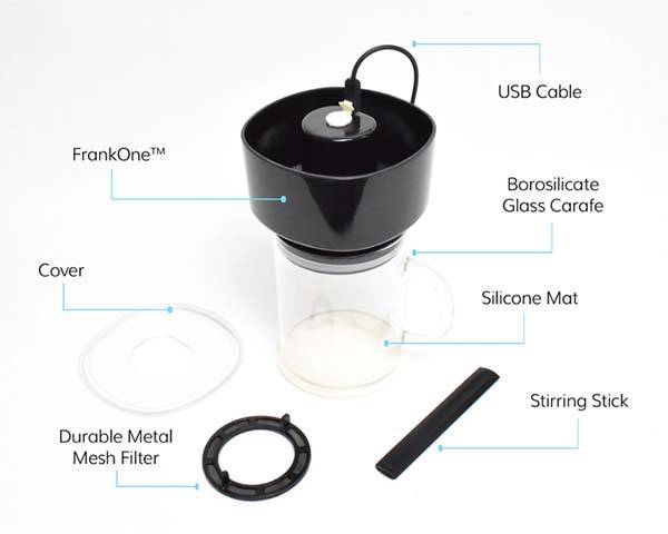FrankOne One-Touch Coffee Maker with Vacuum Extract Technology