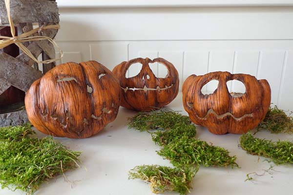 Handmade Spooky Halloween Jack o Lantern