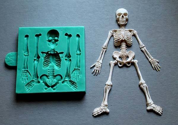 The Skeleton Silicone Mold for Halloween Themed Snacks