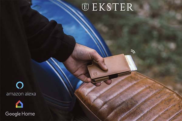 Ekster 3.0 Parliament Leather Slim Wallet with Bluetooth Tracker