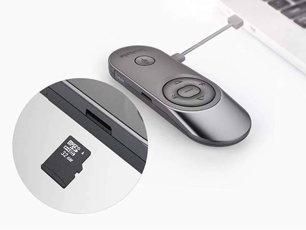 Luxtude 5-In-1 Wireless Presenter with Laser Pointer, Voice Recorder, USB Drive and More