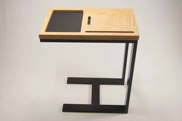 To disable flask hair Handmade Wooden Sofa Side Table with Phone and Tablet Holders | Gadgetsin