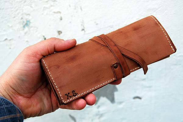 Handmade Personalized Leather Tool Roll