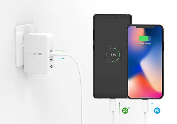 Lention USB-C Wall Charger with 45W Power Delivery