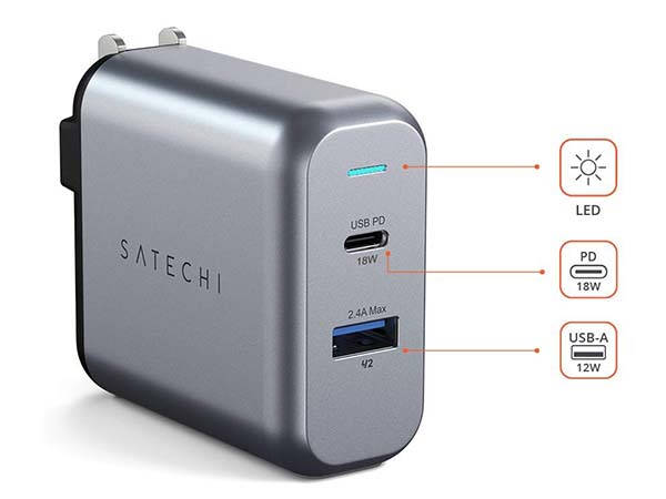 Satechi 30W Dual-Port USB Wall Charger