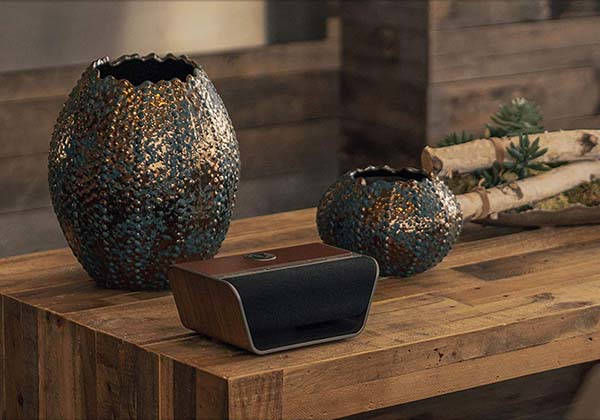 Cavalier Air Bluetooth Plus WiFi Smart Speaker with Alexa and Wireless Charging Pad