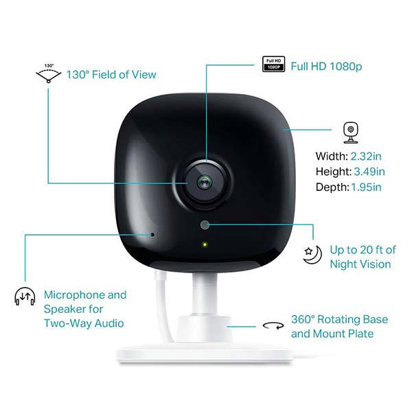 Kasa Spot Smart Indoor Security Camera Supports Alexa and Google Assistant