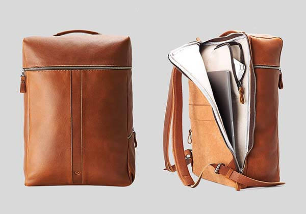 Banteng Handmade Personalized Leather Laptop Backpack