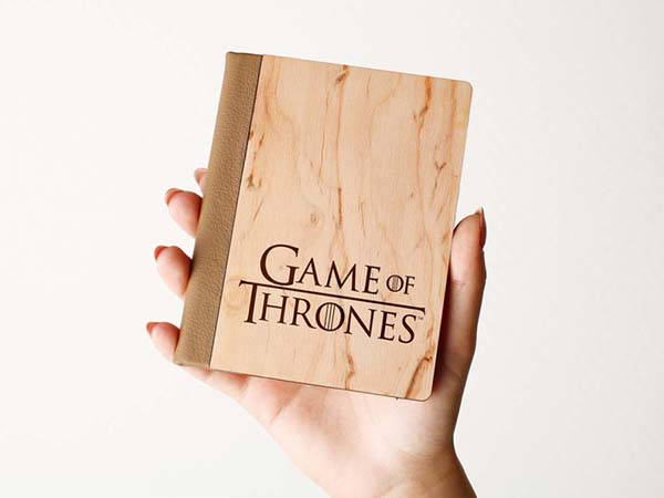Handmade Customizable Game of Thrones Wooden Passport Cover