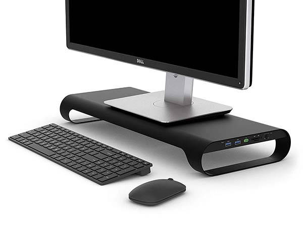 Monitormate ProBASE X Aluminum Monitor Stand with USB 3.0 Hub and PD/QC USB-C Port