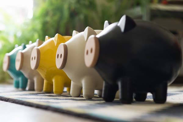 Pigz Handmade Minimalistic Ceramic Piggy Bank