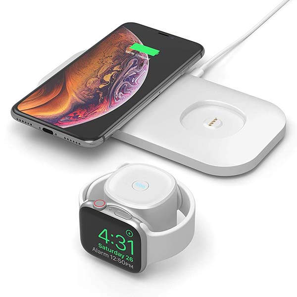 ONE Dock Fuse Wireless Charging Dock with a Removable Apple Watch Charger