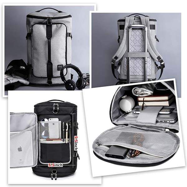 KAKA Travel Duffel Backpack with Shoe Compartment