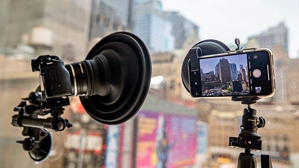 ULHmobile & ULHgo Ultimate Lens Hoods for Smartphones, DSLRs and Mirrorless Cameras