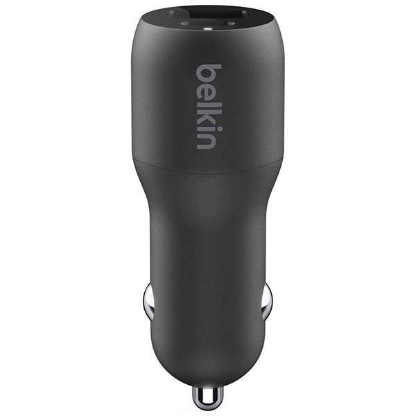 Belkin Boost Charge USB-C Car Charger with a USB-C to Lightning Cable