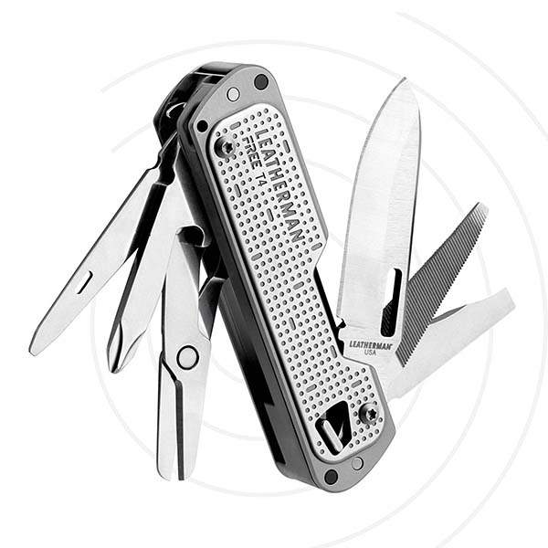 Leatherman Free T4 EDC Multitool Pocket Knife with Magnetic Locking