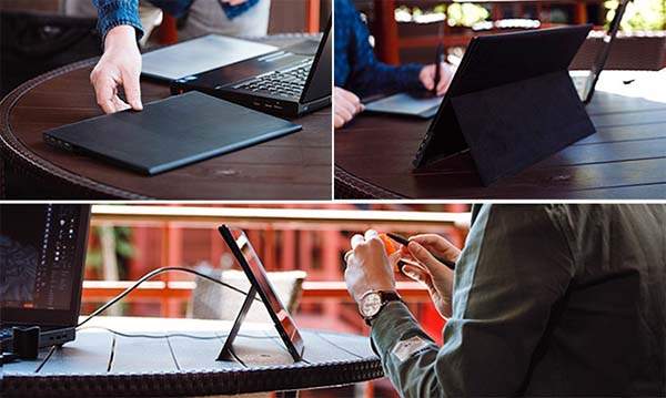 Desklab Portable 4K Touchscreen Monitor with Built-in Speakers