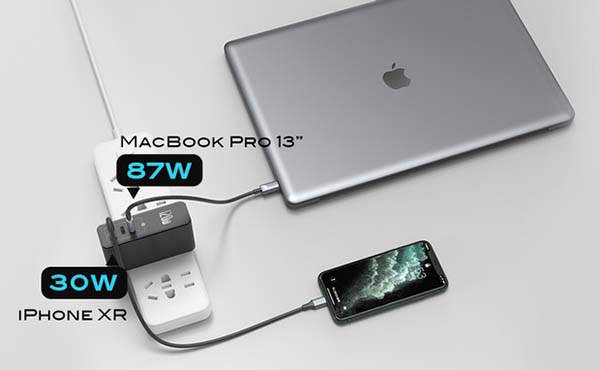 Galio GaN+SiC 120W USB/ USB-C Wall Charger