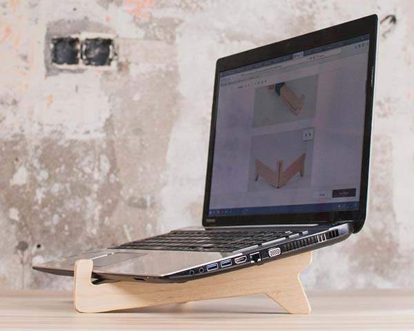 Handmade Minimal Foldable Wooden Laptop Stand