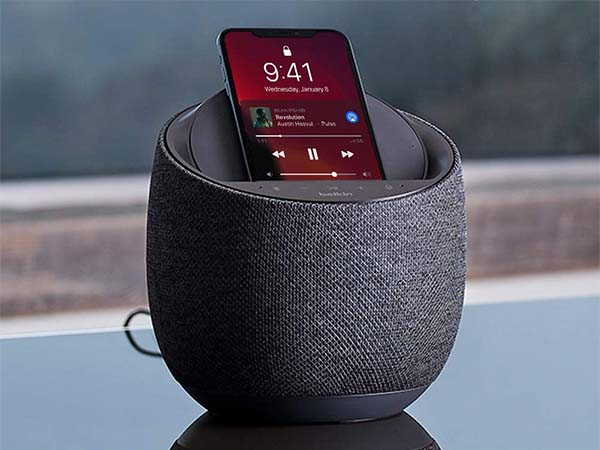 Belkin SoundForm Elite Hi-Fi Smart Home Speaker with Wireless Charger