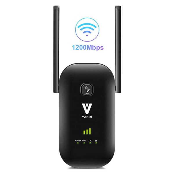 Vanin Dual Band WiFi Extender with 2 Gigabit Ethernet Ports
