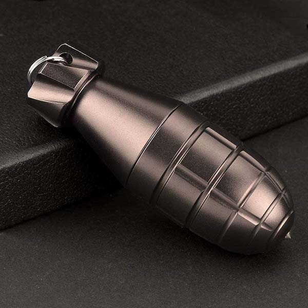 Torpedo Shaped EDC Waterproof Container with Glass Breaker