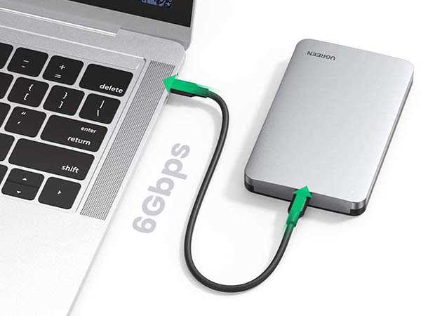 UGREEN Aluminum USB-C Hard Drive Enclosure for 2.5-Inch SSD and HHD