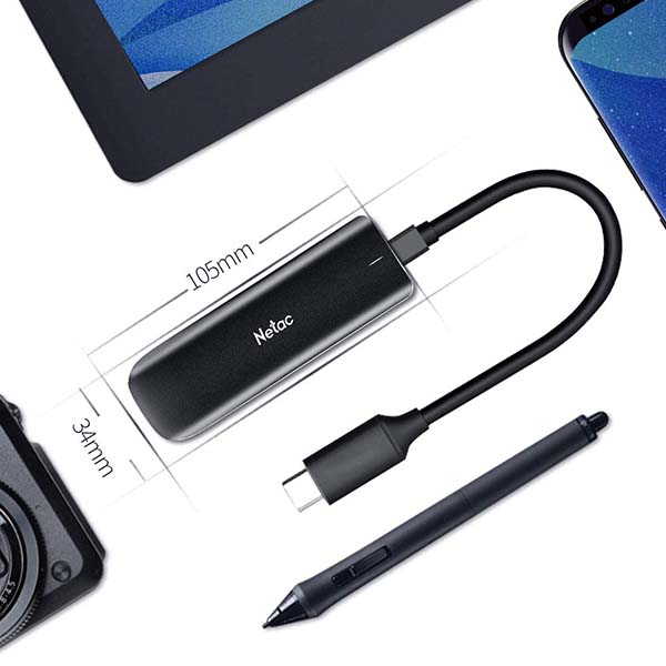 Netac ZX Ultra Portable USB-C SSD with Aluminum Casing