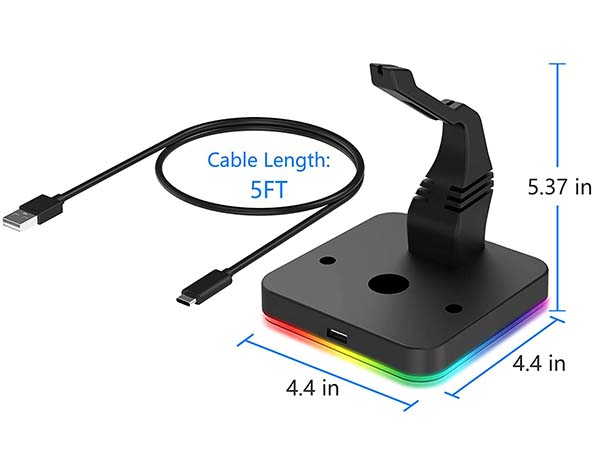 KAFRI RGB Mouse Bungee with USB Port