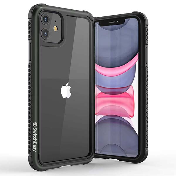 SwitchEasy Glass Rebel iPhone 11 Case with Tempered Glass Back