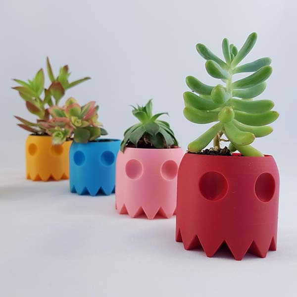 The 3D Printed Succulent Planters Inspired by Pac-Man