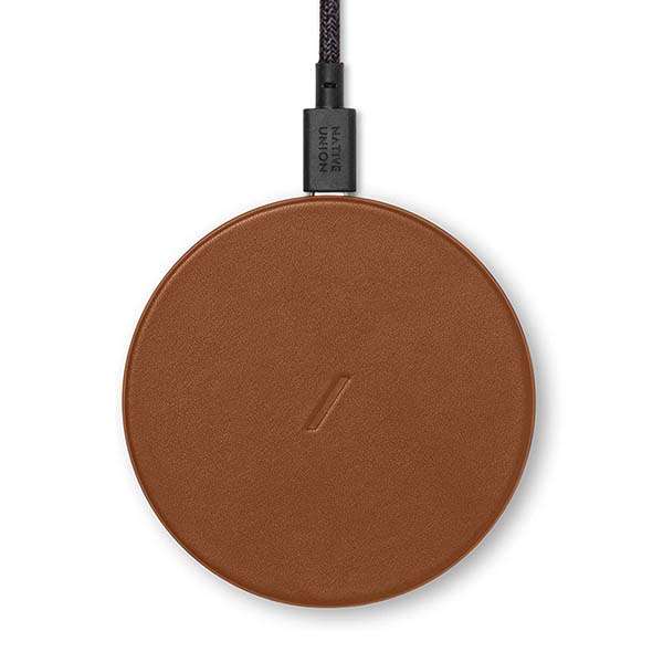 Native Union Classic Leather Wireless Charger with 10W Output