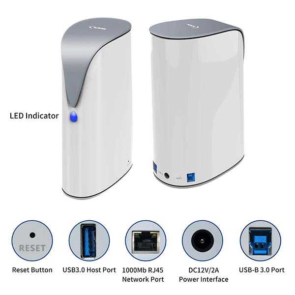 SSK Personal Cloud Storage Device With 4TB Hard Drive Gadgetsin