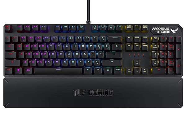 ASUS TUF K3 RGB Mechanical Gaming Keyboard with Detachable Magnetic Wrist Rest