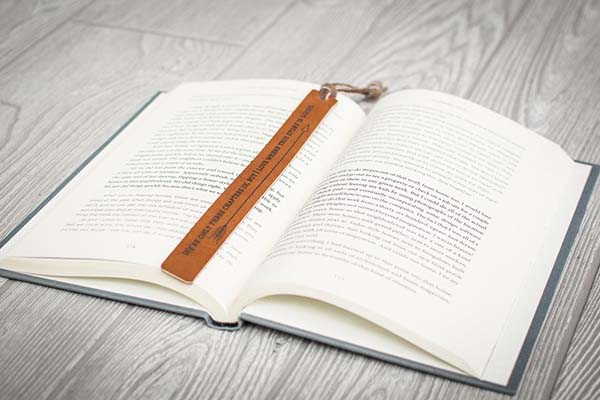 Handmade Personalized Leather Bookmark