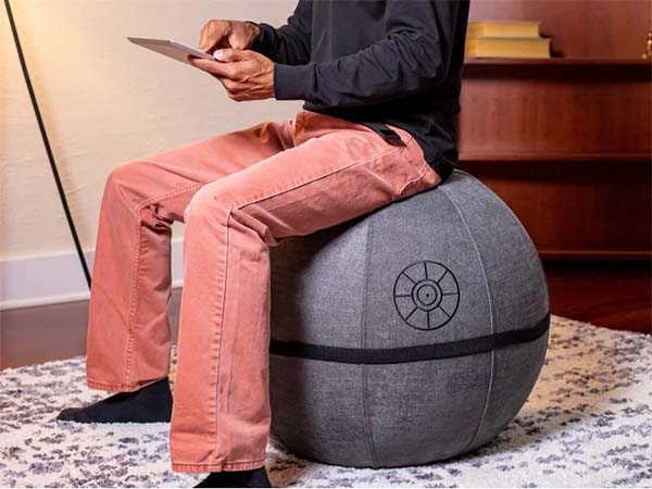 Yogibo Star Wars Exercise Ball Seat Inspired by Death Star