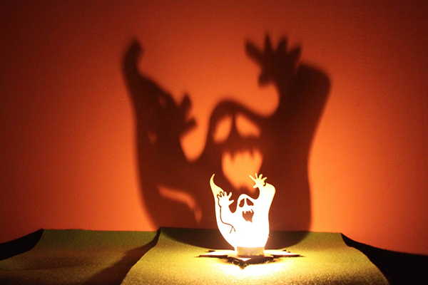 Handmade Halloween Ghost Tea Light Holder