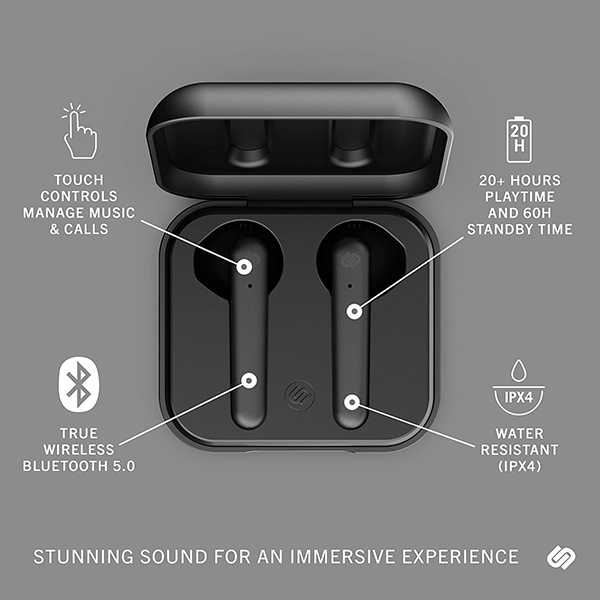 Urbanista Stockholm Plus TWS Bluetooth Earbuds with Enhanced Microphone
