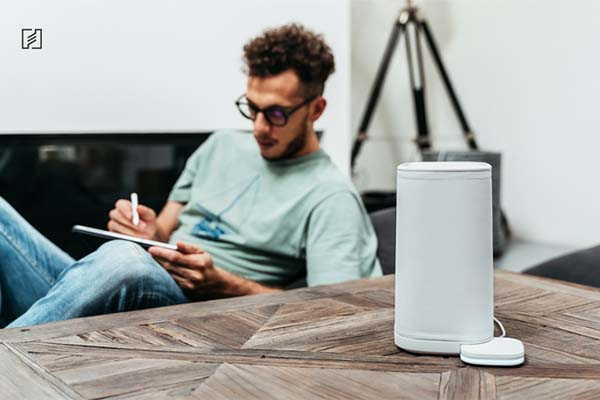 Eteria Personal Filterless Air Purifier with Monitoring Module Supports Alexa and Google Home
