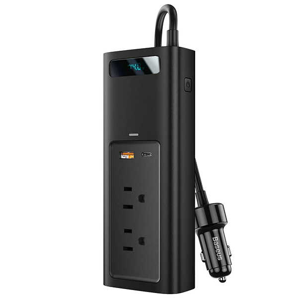 Baseus Car Power Inverter with USB-C and USB Ports