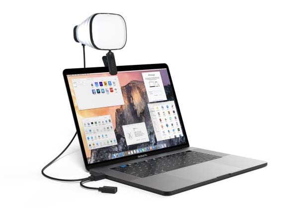 Zumy Portable LED Light Helps You Look Great in Video Meetings