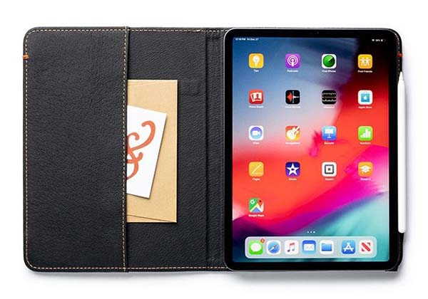Pad&Quill Oxford iPad Air 4 Leather Case with Interior Pocket