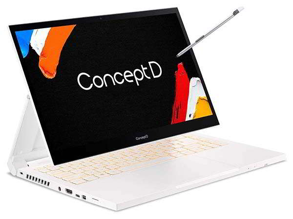 Acer ConceptD 3 Ezel Convertible Creator Laptop with Wacom AES 1.0 Pen
