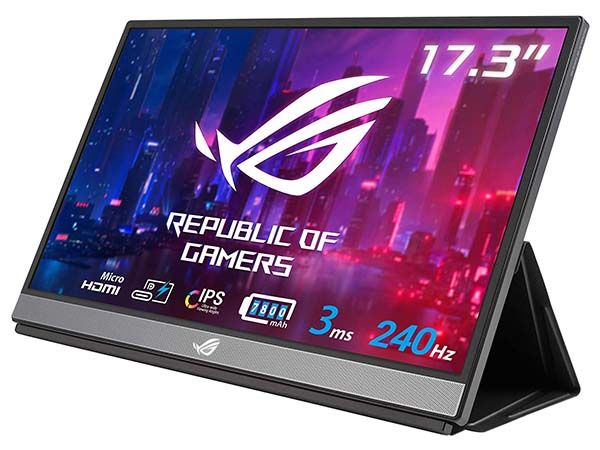 ASUS ROG Strix XG17AHPE 17.3-Inch Portable Gaming Monitor with 240Hz Refresh Rate