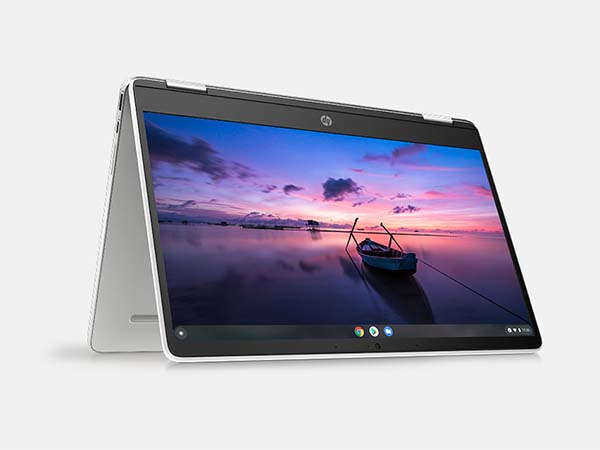 HP Touchscreen Chromebook x360 14a with Tuned Stereo Speakers