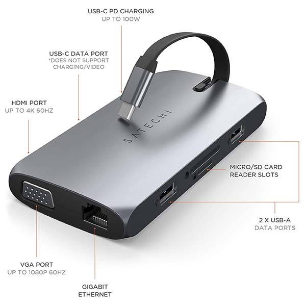 Satechi On-The-Go Multiport USB-C Adapter