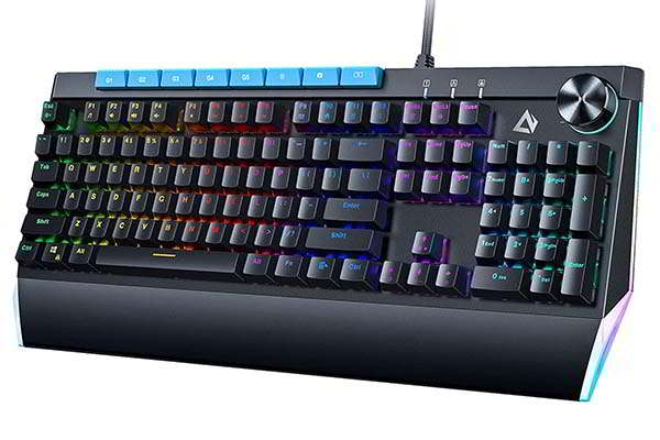 Aukey KM-G17 RGB Mechanical Gaming Keyboard with 5 Macro Keys